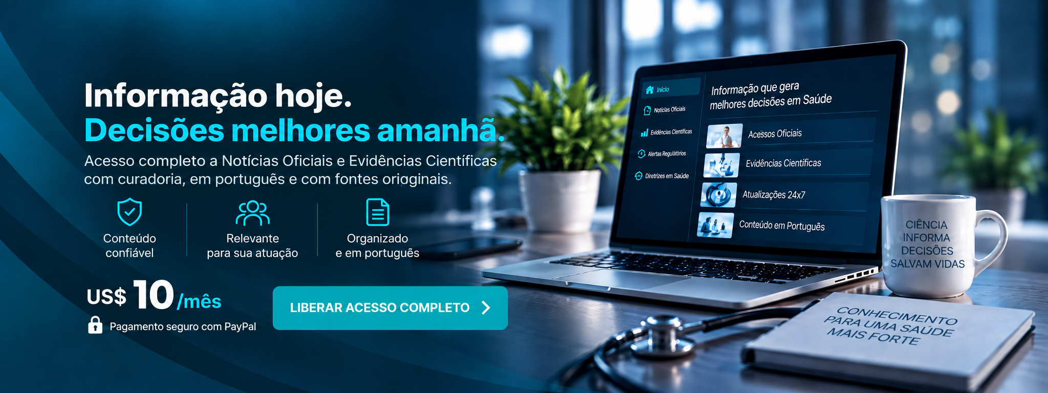 Informação hoje, decisões melhores amanhã: conteúdo confiável, relevante e organizado em português.